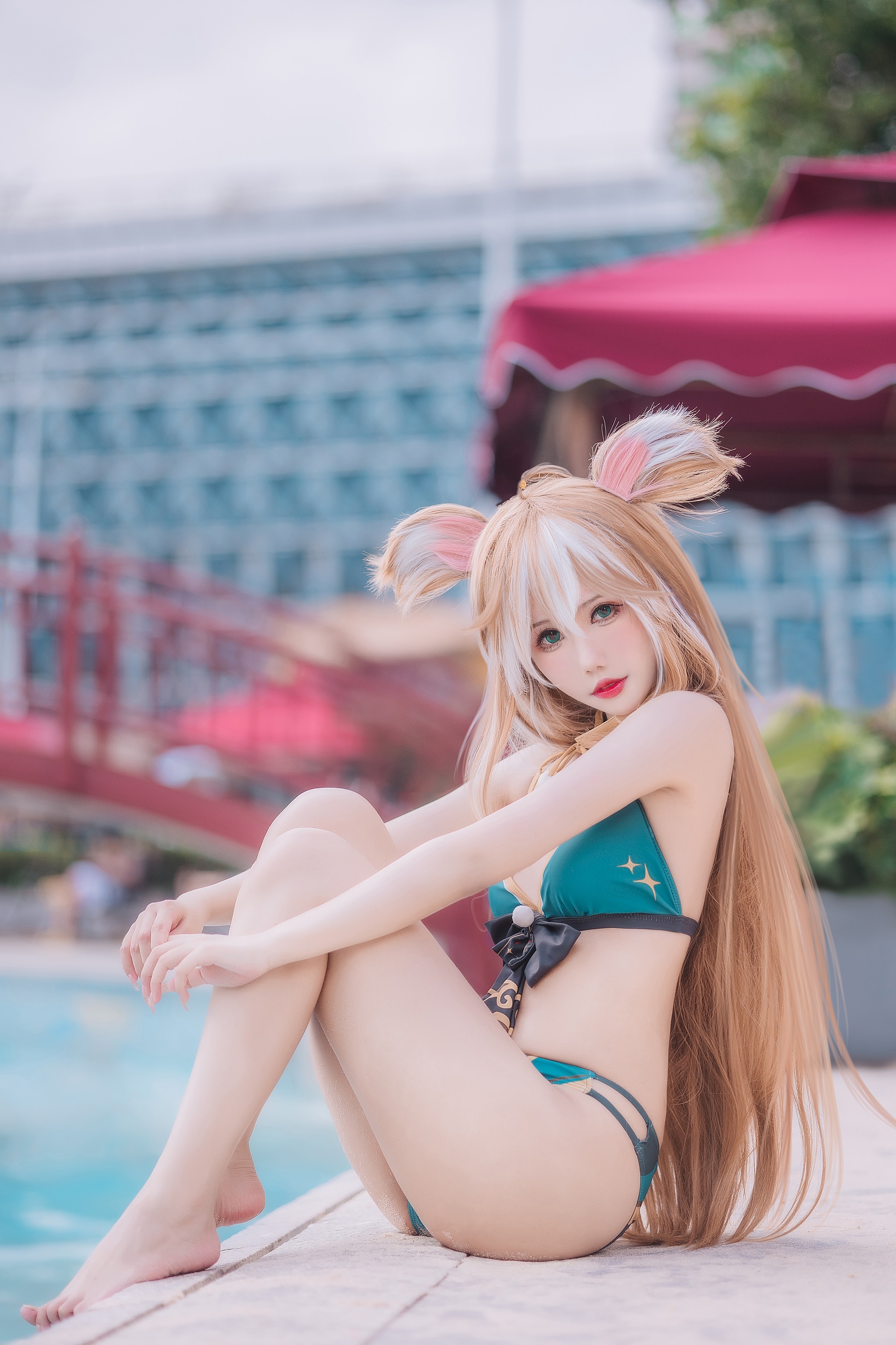 图片[1]-仙女月 – NO.009 泽月希娜小姐泳装 [15P]-XikXak